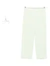 Issey Miyake Pleated Cropped Trousers In White