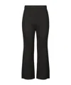 Issey Miyake Pleated Cropped Trousers In Black