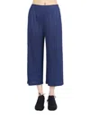 ISSEY MIYAKE PLEATED CROPPED TROUSERS