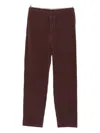 Issey Miyake Color Pleats Straight Pant In Brown