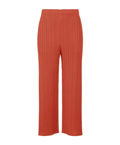 ISSEY MIYAKE PLEATS PLEASE ISSEY MIYAKE PLEATED STRAIGHT LEG PANTS