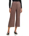 Issey Miyake Pleated Culottes In Brown