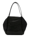 Issey Miyake Mini Bias Pleats Duffle Bag In Black