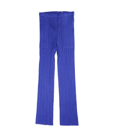 ISSEY MIYAKE PLEATS PLEASE ISSEY MIYAKE PLEATED ELASTICATED WAISTBAND TROUSERS