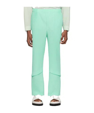 Issey Miyake Green Aerial Trousers In 60-green Hued