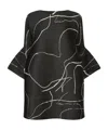 Issey Miyake Pleated Dress In Black