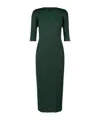 Issey Miyake Merry Bicolor Midi Dress In Green