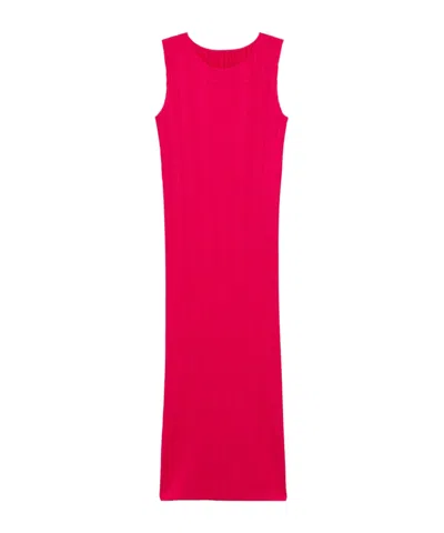 Issey Miyake Pleated Dress In Pink