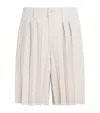 Issey Miyake Pleated Edge Ensemble Shorts In Multi
