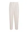 Issey Miyake Pleated Edge Ensemble Trousers In Gray