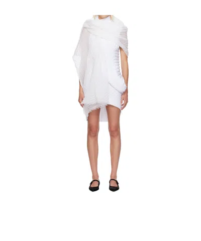 ISSEY MIYAKE PLEATED-EDGE SCARF