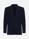 ISSEY MIYAKE PLEATED FABRIC SINGLE-BREASTED BLAZER