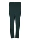 ISSEY MIYAKE PLEATED GREEN STRAIGHT TROUSERS