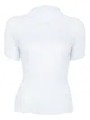 Issey Miyake Pleated High-neck Blouse