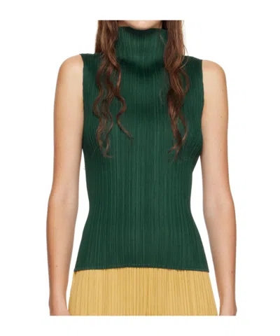 Issey Miyake Green New Colorful Basics 3 Tank Top In 69 Dark Green