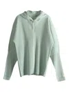 Issey Miyake Pleated Hooded Jacket In Green