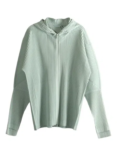 ISSEY MIYAKE PLEATED HOODED JACKET