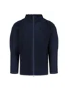 Issey Miyake Ns Navy High-neck Two-slip-pockets Slim-fit Knitted Jacket