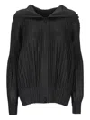 Issey Miyake Long-sleeved Casual Jacket In Black