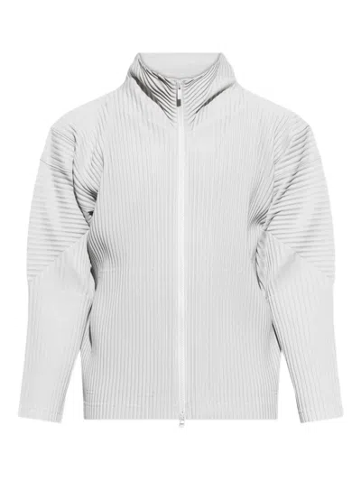 Issey Miyake Gray Basics Jacket In 11-light Gray