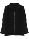 Issey Miyake Plissierte Jacke In Black