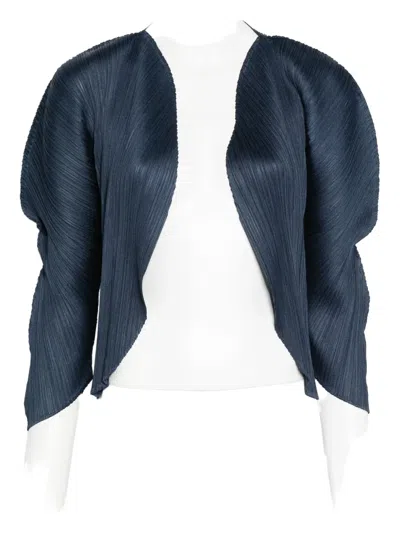 Issey Miyake Pleated Jacket In Multi