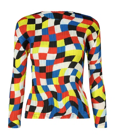 ISSEY MIYAKE PLEATED KNIT TOP
