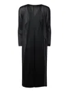 Issey Miyake Pleated Open-front Cardigan In Black