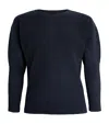 Issey Miyake Pleated Long-sleeve T-shirt In Navy