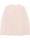 Issey Miyake Pleated Long Sleeves T-shirt In Pink