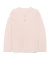 Issey Miyake Pleated Long Sleeves T-shirt In Pink