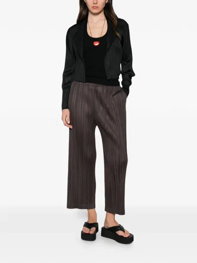 Issey Miyake Pleated Long-sleeve Jacket In Multi