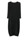 Issey Miyake Pleated Maxi Dress In Multi