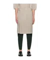 Issey Miyake Pleated Mesh Skirt In Nude