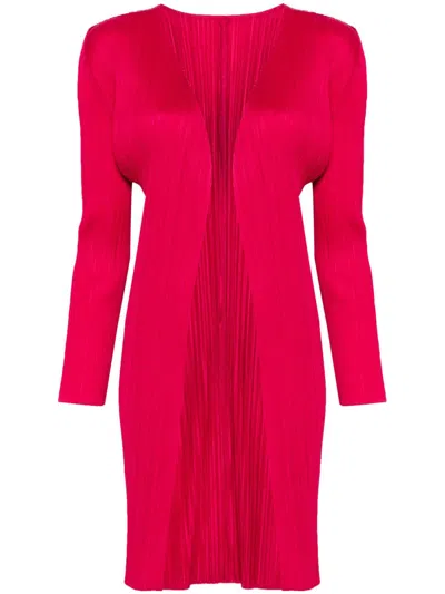ISSEY MIYAKE PLEATED MIDI CARDIGAN