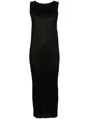 Issey Miyake Basics Sleeveless Maxi Dress In Black