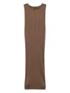 Issey Miyake Brown New Colorful Basics 4 Maxi Dress In Brown