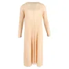 Issey Miyake Pleated Midi Long Sleeve Dress In Nude Polyester In Brown