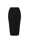 Issey Miyake Pleated Midi Skirt In Black