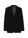 Issey Miyake Pleated Notch-lapel Blazer In Black