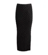 Issey Miyake High-waisted Pleated Midi Skirt In Black