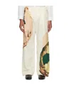 Issey Miyake Pleated Nylon Taffeta Trousers In White