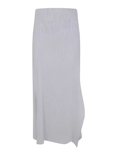 Issey Miyake Pleated On Pleats Long Skirt In Green
