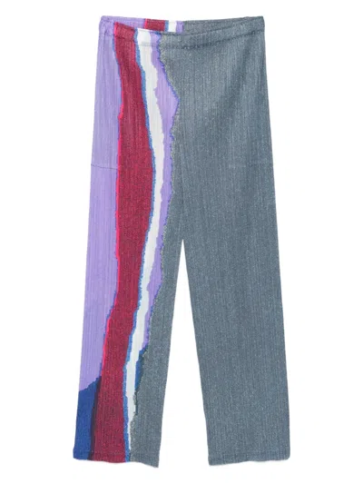 Issey Miyake Pleated Pants In Multi