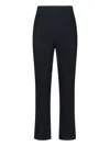 Issey Miyake Tailored Trousers With Button And Pleats In Black