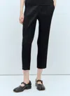 Issey Miyake Hatching Pleated Wide Leg Pants In Black