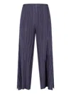 Issey Miyake Pleated Pants In Gray