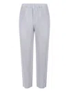 Issey Miyake Tailored Trousers Vertical Stripes In Gray