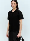 Issey Miyake Black Basics Polo Shirt In Black