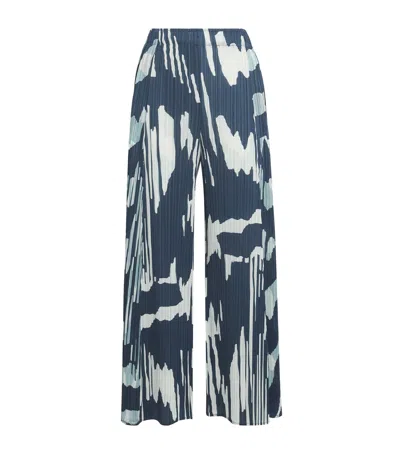 Issey Miyake Pleated Refraction Wide-leg Trousers